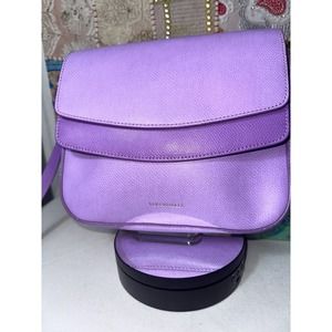 EUC Vera Bradley Leather Tess Crossbody in Lavender Purple